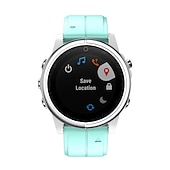 Недорогие Ремешки для часов Garmin-Ремешок для часов для Garmin Fenix 7S Pro 6S 5S Plus Epix Pro 42mm Approach S70 42mm Instinct 2S Descent Mk2S D2 Delta S 20mm силиконовый Замена Ремень 20mm Регулируется Пряжка из нержавеющей стали