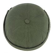 billiga Huvudbonader för herrar-Unisex Mössa Docker Cap Brättelösa hattar Svart Rubinrött Polyester Mode Ledigt Minimalism Utomhus Semester Slät Justerbara Mode