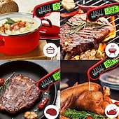 お買い得  キッチン家電-瞬間読み取り肉温度計、防水超高速デジタルフードプローブ、バックライト付き、グリル、BBQ、料理用のキャリブレーション