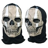 abordables Masque d&#039;Halloween &amp; Accessoires-halloween call of duty war zone 2, call of duty mw2, nouveau jeu squelette fantôme masque couvre-chef cosplay halloween décoration