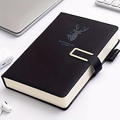 cheap Notebooks &amp; Planners-Notebook Super Thick College Students A5 Leather Business Notepad Thick Retro Simple Diary Creative Wholesale, Back to School Gift (Excluding Pens)