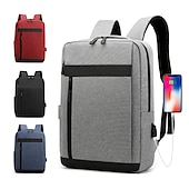 halpa Kirjakassit-koulu kirjalaukku miesten reppu monikäyttöiset vedenpitävät laukut miehille yritys kannettava reppu usb-latausreppu nylon rento reppu 15,6 tuumaa