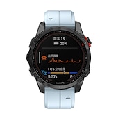 Недорогие Ремешки для часов Garmin-Ремешок для часов для Garmin Fenix 7S Pro 6S 5S Plus Epix Pro 42mm Approach S70 42mm Instinct 2S Descent Mk2S D2 Delta S 20mm силиконовый Замена Ремень 20mm Регулируется Пряжка из нержавеющей стали
