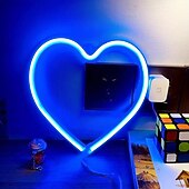 levne Neonová LED světla-LED neonový nápis růžové srdce noční světlo baterie USB napájení pro světlou stěnu dekorační osvětlení herna kolej svatební narozeninová oslava domácí dekorace Den matek