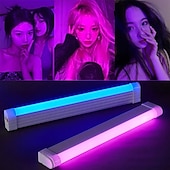 economico Luci decorative-32/52 cm striscia atmosfera luce usb ricaricabile led luce notturna decorazione camera da letto luce blu luce viola luce trasmissione in diretta atmosfera luce luce di sfondo