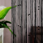 billige Macrame &amp; String gardiner-strenggardin døråpning gardindusker perlegardin, boho macrame skyvedørsgardin bryllup billedvev dekorasjon, romdeler for pergola uteplass
