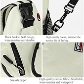olcso Könyvtáskák-1db crossbody hátizsák mellkas táska fülhallgató lyukkal utazó hátizsák többfunkciós hátizsák hátsó iskolatáska