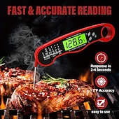 お買い得  キッチン家電-瞬間読み取り肉温度計、防水超高速デジタルフードプローブ、バックライト付き、グリル、BBQ、料理用のキャリブレーション