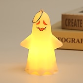 お買い得  ハロウィンの小道具の照明-ハロウィーンの照明付きゴーストランプ、光る装飾 LED ハロウィーン電子小道具、小さなゴーストパーティーペンダントキャンドル、ハロウィーン装飾ゴーストランプ、デスクトップ装飾、ゴーストパーティー小道具ペンダント