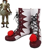 cheap Accessories-It Pennywise Killer Clown Boots Adults Women&#039;s Funny Scary Costume Halloween Carnival Mardi Gras Easy Carnival Costume
