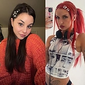 baratos Acessórios de penteados-10 pçs 1.61 &quot;estrela grampos de cabelo snap presilhas de cabelo antiderrapante estrela acessórios para o cabelo para meninas mulheres 2000s y2k prata metal grampos de cabelo