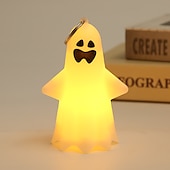 お買い得  ハロウィンの小道具の照明-ハロウィーンの照明付きゴーストランプ、光る装飾 LED ハロウィーン電子小道具、小さなゴーストパーティーペンダントキャンドル、ハロウィーン装飾ゴーストランプ、デスクトップ装飾、ゴーストパーティー小道具ペンダント