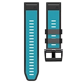 זול רצועות שעונים של Garmin-צפו בנד ל גרמין Fenix 7 7X 6 6X Pro Epix Pro 47mm 51mm Instinct 2X Approach S70 47mm S62 S60 Forerunner 955 945 Epix Marq Descent Quatix 22mm 26mm סיליקוןריצה תַחֲלִיף רצועה 22mm 26mm