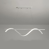 economico Luci a sospensione-lampade a sospensione 100/120 cm lampada a sospensione a led tavolo da pranzo a 3 colori lampada a sospensione lampada a sospensione regolabile in altezza con telecomando lampadario in metallo isola