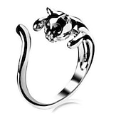 preiswerte Ringe-1 Stück Einstellbarer Ring For Damen Geschenk Täglich Verabredung Aleación Retro Tier