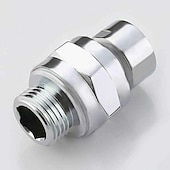 cheap Rain Shower-Shower Head Swivel Ball Adapter, Brass Chrome Ball Joint Shower Arm Head Angle Adjustable Swivel, Bathroom Shower Accessories, Shower Head Adapter