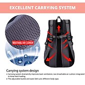 お買い得  アウトドアバックパック-ハイキング、旅行、学校に最適なアウトドア用防水ナイロンバックパック - 学生や新学期に最適な丈夫で広々としたバックパック