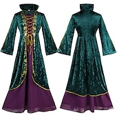 preiswerte Damenkostüme-Hokuspokus Hexe Winifred Kleid Umhang Maskerade Cosplay Kostümparty Film Cosplay for Damen Erwachsene Maskerade