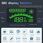 お買い得  車用バックカメラ-ユニバーサルデジタルGPSスピードメーター、5.5&quot; HUDヘッドアップディスプレイ付き、車両用、スピード（MPH/Km/h）、疲労運転リマインダー、超過速度警報、全車両用HDディスプレイ