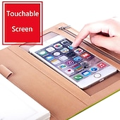 abordables Carnets et planificateurs-Cuir Journal Carnet Ligné A5 5.8×8.3 pouces Couleur Pleine PU Couverture souple Portable 180 pages Carnet pour Ecole Bureau Voyageur