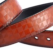 abordables Ceintures pour homme-Homme Ceinture en similicuir Ceinture PU Noir Chameau Alliage Plein Usage quotidien Sortie Fin de semaine