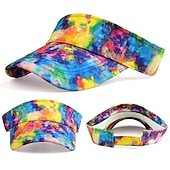 cheap Accessories-Retro Neon Multicolor Visor Hat Cap Costume Rollerblade Outfits Accessories Doll Y2K Beach Party Carnival Halloween