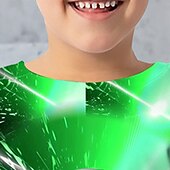 tanie chłopięce koszulki 3D-Dla chłopców 3D Graficzny Piłka nożna Podkoszulek T-shirt Długi rękaw Druk 3D Lato Wiosna Jesień Sport Moda Moda miejska Poliester Dzieci 3-12 lat Na zewnątrz Codzienny Regularny