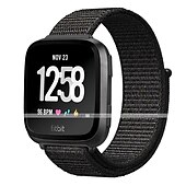זול להקות שעונים של Fitbit-צפו בנד ל פיטביט Versa 2 / Versa Lite / Versa SE / Versa בד ניילון תַחֲלִיף רצועה רך נושם לולאת ספורט צמיד