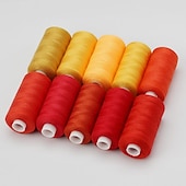 abordables coser y tejer y ganchillo-10 carretes kits de hilos de coser 400 yardas/carrete de hilo de poliéster acolchado 402 surtido de hilos para coser a máquina bordado a mano