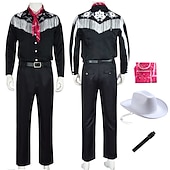 cheap Couple &amp; Group Costumes-Couples Cowboy Doll Halloween Group Couples Costumes Men's Women's Movie Cosplay Cosplay Costume Party Black Costume Halloween Carnival Masquerade