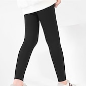 abordables Pantalones-Niños Chica Polainas Color sólido Activo Entrenamiento 7-13 años Primavera Negro Blanco Rosa