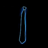 billige Dekorative lys-menn glødende slips el wire neon led karneval lysende fest haloween jul lysende lys opp dekorasjon dj bar klubb scene rekvisita klær