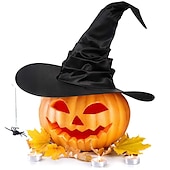 preiswerte Zubehör-Hexe Zauberer Walpurgisnacht Hut Kinder Erwachsene Herren Damen Unisex Klassisch &amp; Zeitlos Cosplay-Kostüm Party Halloween Maskerade Maskerade Karneval Einfaches Karnevalskostüm