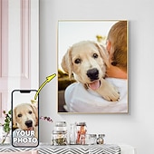 ieftine Imprimate Oameni-Pânză personalizată de artă de perete, tipărituri și poster personalizate de portrete de familie - poster personalizat de familie 30x40cm/12''x16'' cadou personalizat de Valentine făcut la comandă