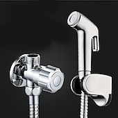 preiswerte Bidet-Armaturen-Bidet-Sprühgerät für die Toilette mit Schlauch 1,5 m, handmontierter ABS-Sprühkopf zur Wandmontage, Shattaf-Windelreinigungsset für die persönliche Hygiene