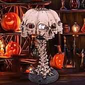 levne Osvětlení rekvizit na Halloween-lebka stolní lampa svítící lebka noční světlo kreativní pryskyřice home office desktop ornament halloween decoration