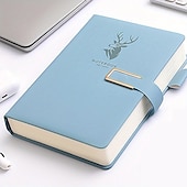 cheap Notebooks &amp; Planners-Notebook Super Thick College Students A5 Leather Business Notepad Thick Retro Simple Diary Creative Wholesale, Back to School Gift (Excluding Pens)