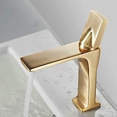 abordables Robinets de lavabo-robinet de lavabo de salle de bain - robinets de bain monotrou classiques électroplaqués
