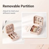 voordelige Sieradenkistjes-reissieraden organizer reissieradendoosje reissieradendoosje kleine sieradendoosje voor meisjes vrouwen
