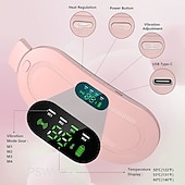 levne Masáž celého těla-přenosná bezdrátová vyhřívací podložka menstruační vyhřívací podložka na záda s 3rychlostním nastavením teploty a 4rychlostními masážními režimy přenosný elektrický rychle nahřívací pás na břicho pro