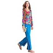 cheap Outfits-1960s Hippie 1970s Pants Cosplay Costume Outfits Disco Women&#039;s Carnival Masquerade Party / Evening Pride Parade Pride Month Adults&#039; Vest Top Pants All Seasons