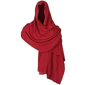 ieftine Cloae și pelerine-Medieval Renascentist secolul al 17-lea Pelerină Costum Cosplay Cavaler Viching Cavaler celtic Bărbați Pentru femei Unisex Celtic Viching Fantezie Mascaradă Casul / Zilnic Târgul Renașterii Adulți
