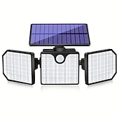levne Venkovní nástěnná světla-266leds solární nástěnná svítidla ultra jasné vodotěsné otočné světlo s pohybovým senzorem pro venkovní zeď na verandě