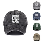 preiswerte Baseballkappe für Herren-Herren Cap Basecap Schwarz Blau Baumwolle Gewaschen Reise Strand Design Outdoor Urlaub Bedruckt Einstellbar Sonnenschutz Modisch
