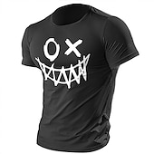 Men's Cartoon Graphic Prints T Shirt Graphic Tee 100% Cotton Short Sleeve Graphic Shirt Heather Gray Black Blue Comfortable Tee Outdoor Street Fashion Designer Clothing4