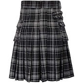 olcso Alsók-Punk és gótika Középkori Szoknya Kilts skót Férfi Kelta Alkalmi / Napi Felnőttek Szoknya