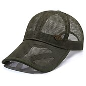 economico Cappellino da baseball da uomo-Unisex Cappellino da baseball Cappello da sole Nero Bianco Rete Viaggi Stile da spiaggia Esterno Da mare Liscio Regolabile Crema solare Di tendenza