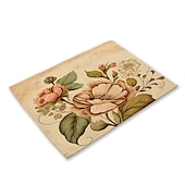 abordables Plaidemats &amp; Coasters &amp; Trivets-Manteles individuales de girasoles resistentes al calor, mantel individual resistente a las manchas, mantel individual para boda, cocina, mesa de comedor, decoración interior y exterior
