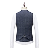 levne oblečení-Retro Řvoucí 20s 20. léta 20. století Třídílný oblek Kostýmové kalhoty Velký Gatsby Gentleman Gangster Maškarní kostým Pánské Plesová maškaráda Svatební Svatební host Večírek Dospělé Kabát Kalhoty