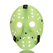 preiswerte Masken-Jason Vorhees Jason Voorhees Maske Haloween Figuren Erwachsene Herren Damen Grusel Gruseliges Kostüm Halloween Karneval Einfaches Karnevalskostüm